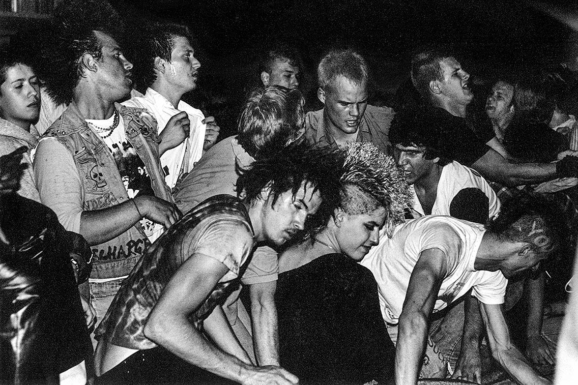 Audience at a Black Flag show, 1983.
